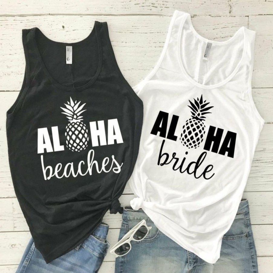 Plus Size Boho Beach Hut Beach | Boho Beach Hut Tops Aloha Beaches Tank