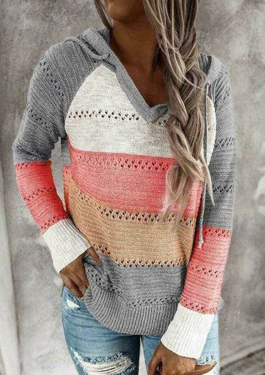 Plus Size Boho Beach Hut Beach | Boho Beach Hut Boho Patchwork Pullover Sweater