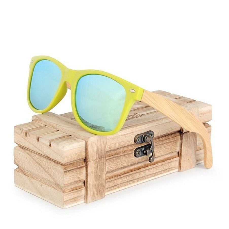 Sunglasses Boho Beach Hut Beach | Boho Beach Hut Bobo Bird Wooden Sunglasses With Plastic Frames- Polarized Lenses