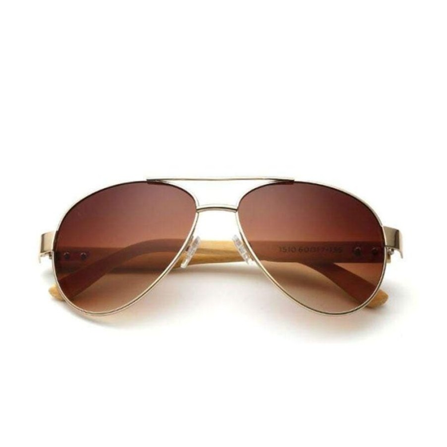 Sunglasses Boho Beach Hut Beach | Boho Beach Hut Bamboo Aviator Sunglasses- 7 Colors