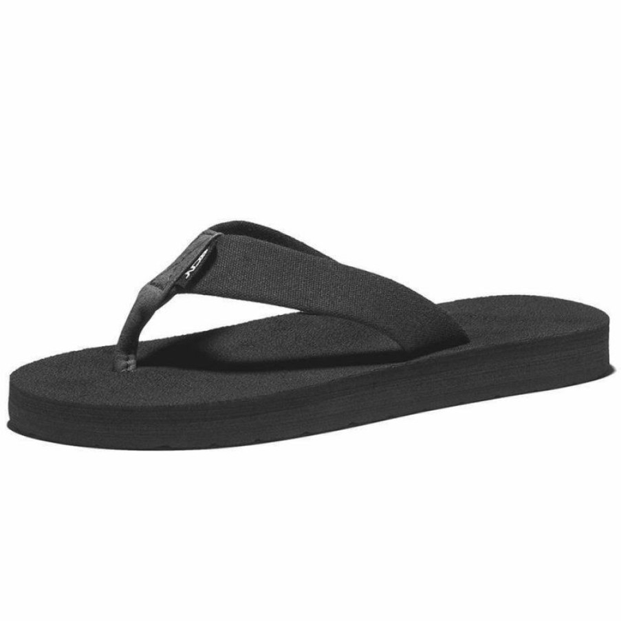 Footwear Boho Beach Hut Beach | Boho Beach Hut Black Beach Flip Flops