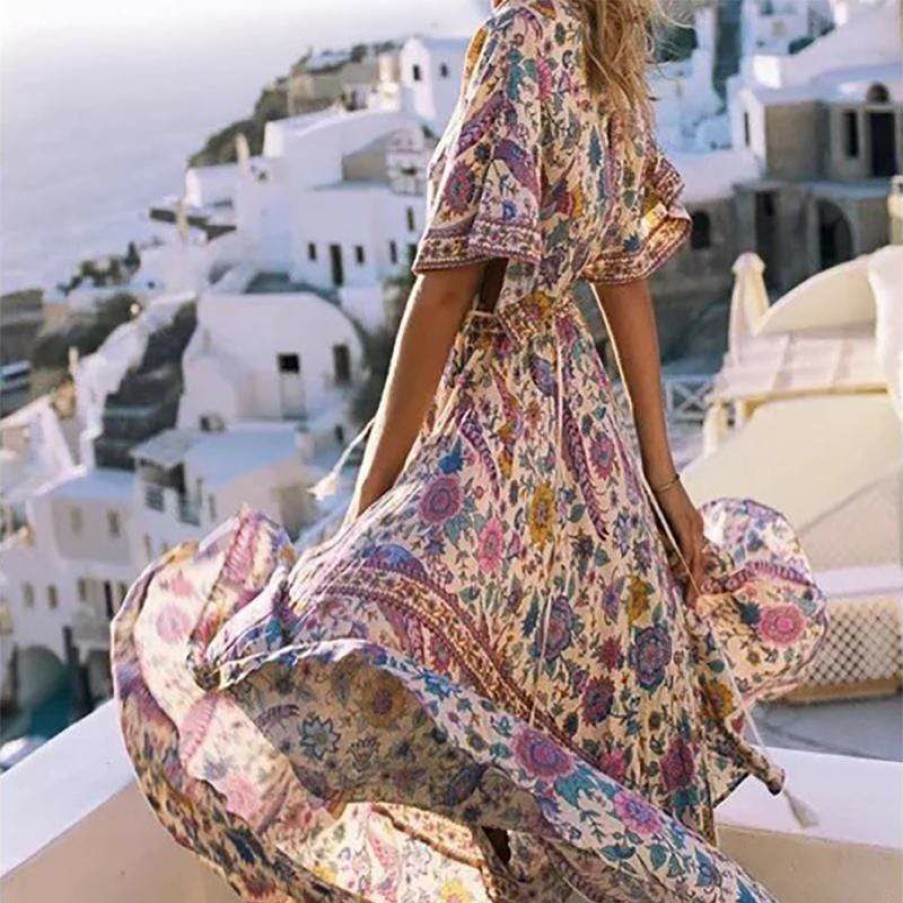 Dresses Boho Beach Hut Beach | Boho Beach Hut Boho Beach Long Maxi Dress Dresses Floral