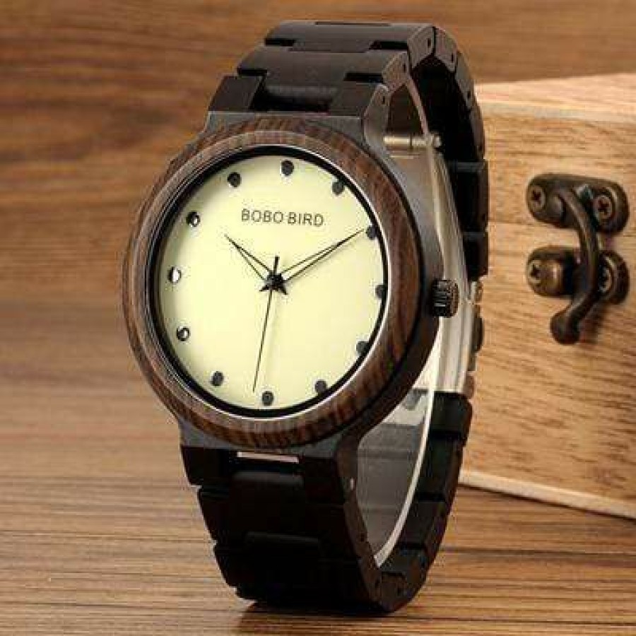 Watches Boho Beach Hut Beach | Boho Beach Hut Bobo Bird Wooden Watch Quartz