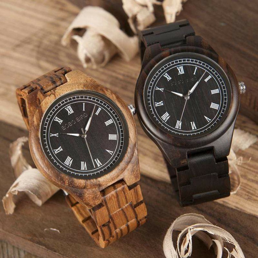 Watches Boho Beach Hut Beach | Boho Beach Hut Men'S Watches Bobo Bird Wooden Watch