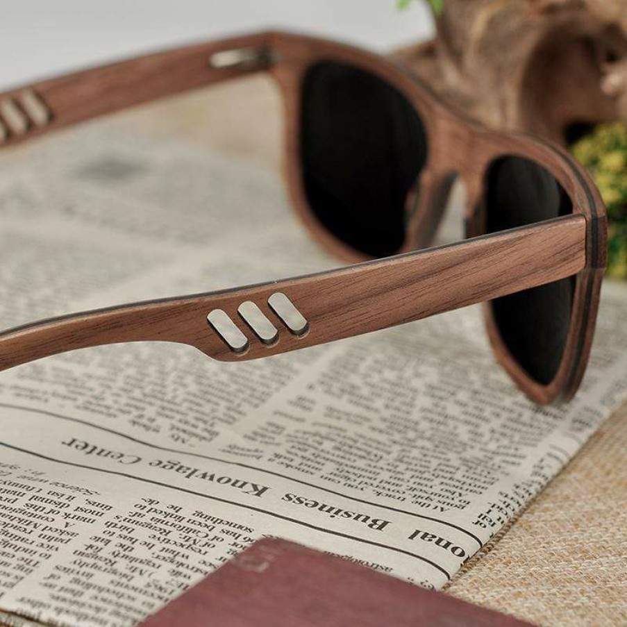 Sunglasses Boho Beach Hut Beach | Boho Beach Hut Women'S Sunglasses Bobo Bird Wooden Mirrored Fashion Sunglasses